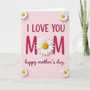I Love You Mum Daisy Card