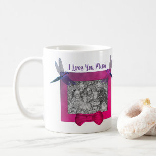 I Love You Mum Dragonfly Personalised Photo Frame  Coffee Mug