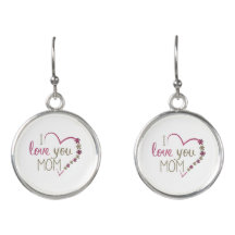 I Love You Mum Earrings