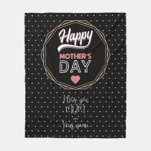 I love you mum fleece blanket