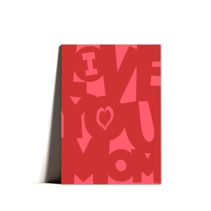 I Love You Mum Happy Mothers Day Humour  Holiday Card