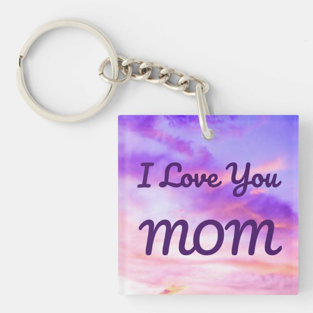 I Love You Mum keychain (Front)