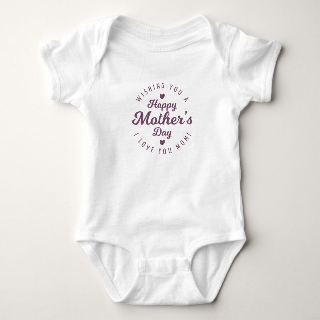 I Love You Mum Mother's Day | Bodysuit (Front)