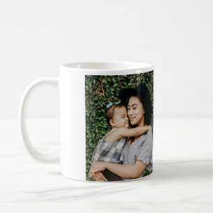 I love you mum mother's day elegant add photo text coffee mug