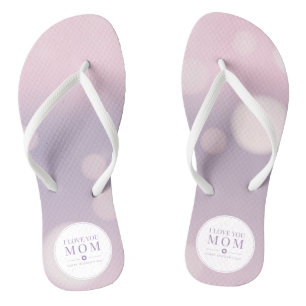 I Love You Mum Mother's Day Flip Flops