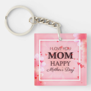 I Love You Mum Mother's Day Keychain