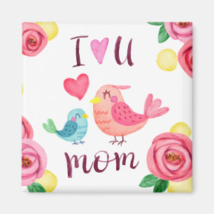 I Love You Mum Mother's Day   Magnet