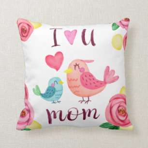 I Love You Mum Mother's Day   Throw Pillow