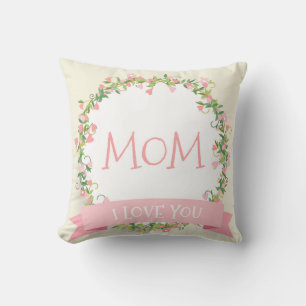 I Love You Mum Mother's Day Throw Pillow