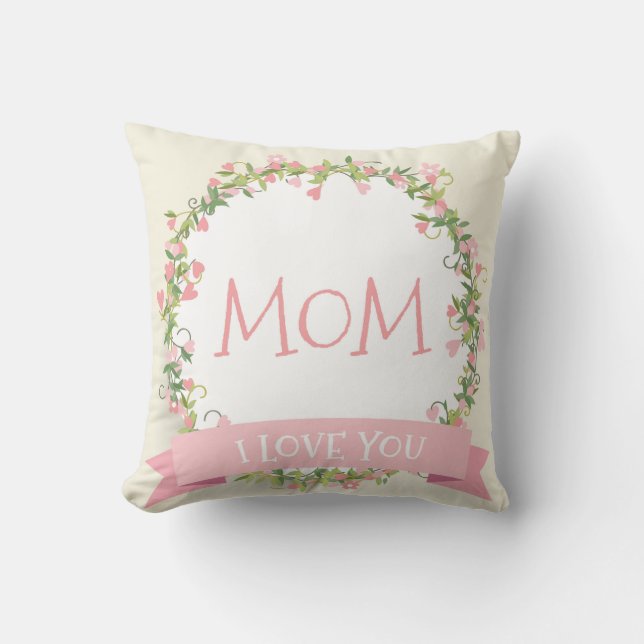 I Love You Mum Mother's Day | Throw Pillow (Front)
