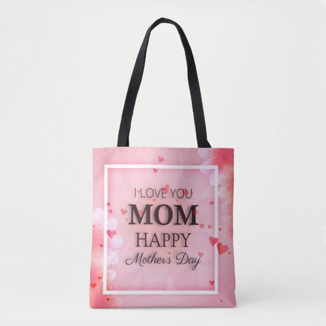 I Love You Mum Mother's Day Tote Bag (Front)