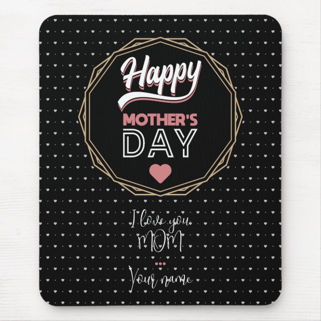 I love you mum mouse pad (Front)