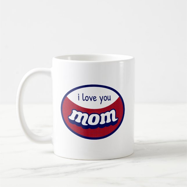 I Love You Mum" Personalised Coffee Mug (Left)