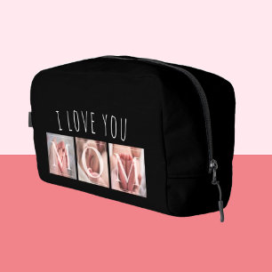 I Love You Mum Photo Black Dopp Kit