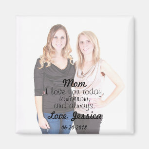 I Love You Mum Photo Message Magnet