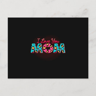 I love you mum Sublimation Postcard