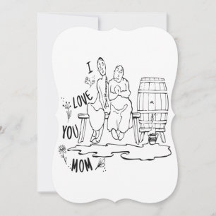 I love you mum ! T-Shirt Card