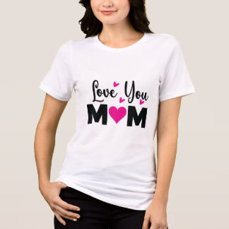 I Love You Mum T-Shirt-Mother’s Day Gift Tri-Blend Shirt