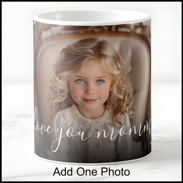 I Love You Mummy, 1 Photo, Mother’s Day, Birthday  Coffee Mug (Creator Uploaded)