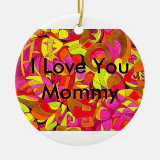I Love You Mummy Ceramic Tree Decoration