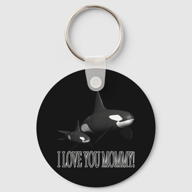 I Love You Mummy Key Ring (Front)
