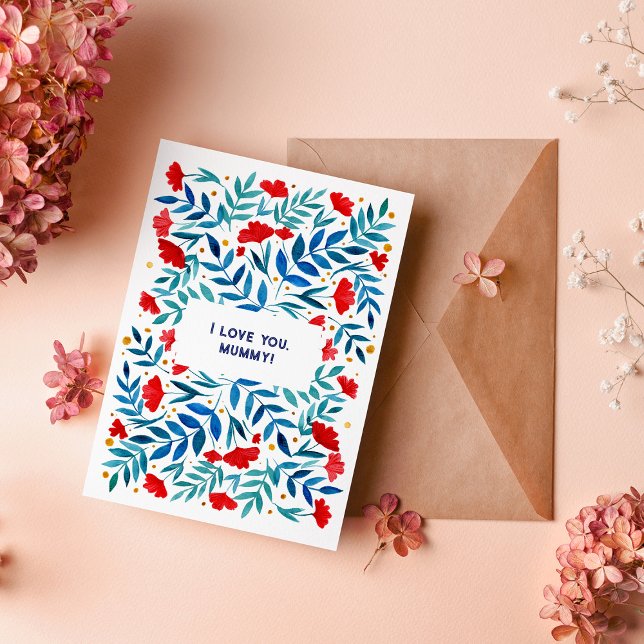 I love you mummy Magical Garden Mother's Day Card (Creator Uploaded)