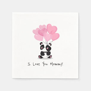 I Love You Mummy Mother's Day   Napkin