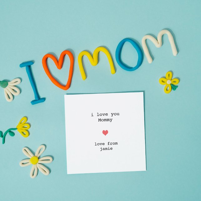 I love you Mummy Red Heart - Mother's Day Card (Creator Uploaded)