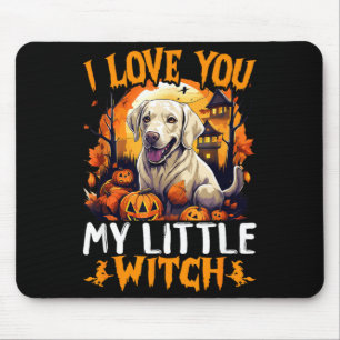 I love you my little witch mouse pad