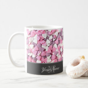 I love you my sweet Valentine with lovely monogram Coffee Mug