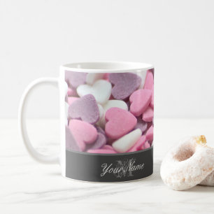 I love you my sweet Valentine with lovely monogram Coffee Mug