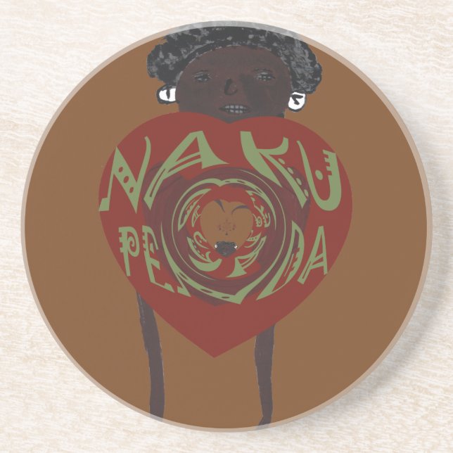 I love You! Nakupenda Sana Coaster (Front)