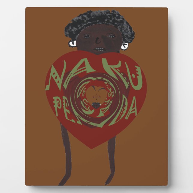 I love You! Nakupenda Sana Plaque (Front)