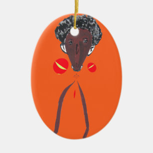 I love you Nakupenda Swahili Ceramic Tree Decoration