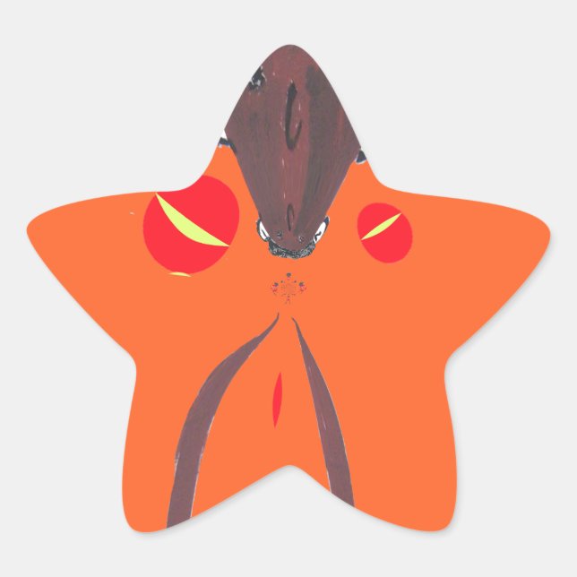 I love you Nakupenda Swahili Star Sticker (Front)