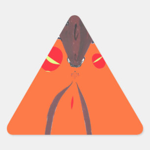 I love you Nakupenda Swahili Triangle Sticker