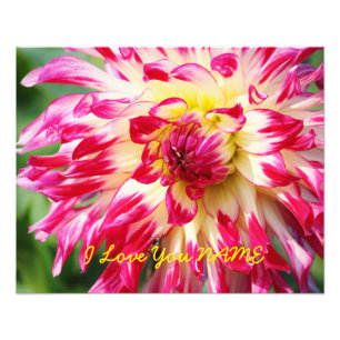 I Love You NAME Photo Print