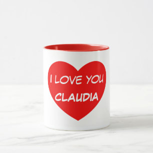 I love you Name Two-tone Mug