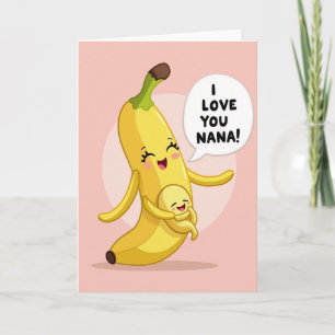 I Love You Nana Peach Card