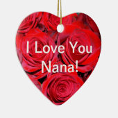 I Love You Nana Rose Ornament (Right)
