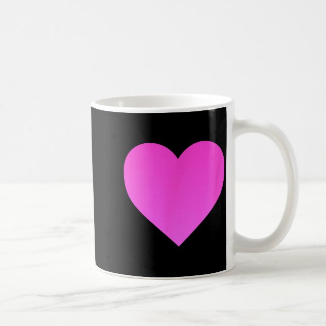 I Love You Nk Purple Heart Valentines Day Emotico  Coffee Mug (Right)