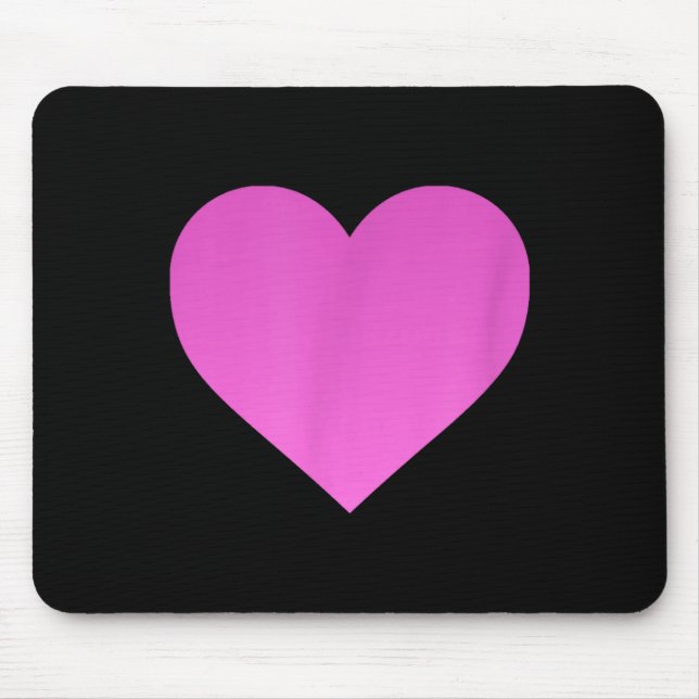 I Love You Nk Purple Heart Valentine's Day Emotico Mouse Pad (Front)