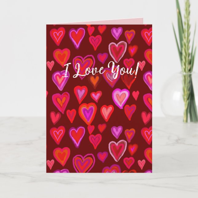 I Love You!  Note Card (Front)