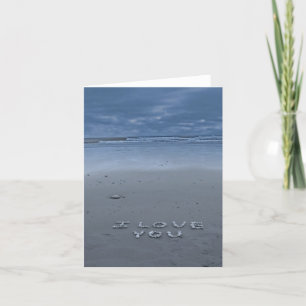 I Love You On The Beach Card