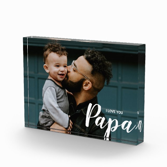 I Love You Papa Custom Photo (Right)