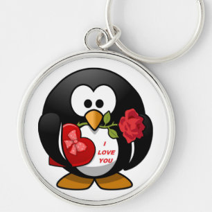 "I LOVE YOU" PENGUIN KEY RING