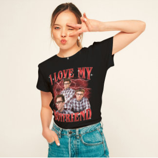 I Love You Personalised Custom Bootleg Couple Gift T-Shirt