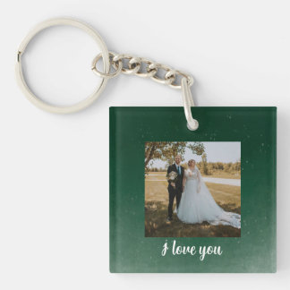 I love you personalised keychain
