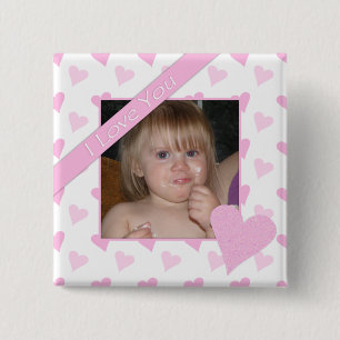 I Love You Photo Button