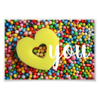 I love you photo print
